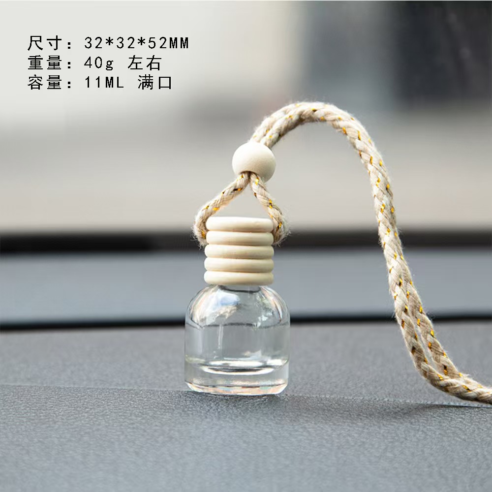 Botella de perfume de vidrio de 10ml para coche