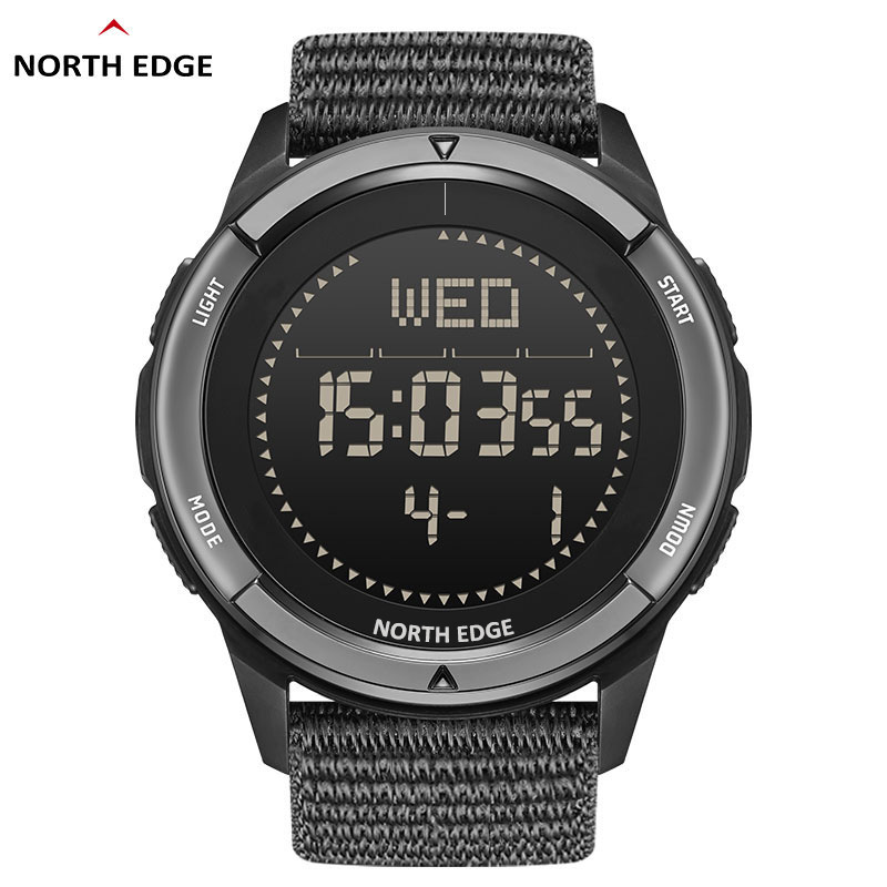 Sportliche Digitaluhr für Herren mit Kompass, wasserdicht, Carbonfaser, Unisex-Smartwatch, Business-Luxus/robuster Sport-Stil_voghion.com