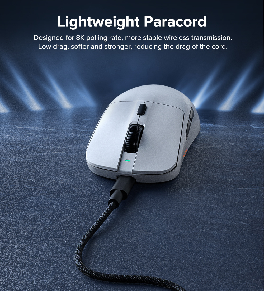 Carefully Selected KYSONA M617 Gaming Mouse Lightweight 8K Return Rate Professional E-sports PAW3395_voghion.com