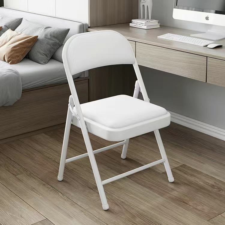 メーカー卸売寮ホームシンプルポータブルソフトバッグ背もたれコンピュータチェアオフィストレーニング厚みのある折りたたみ椅子|undefined