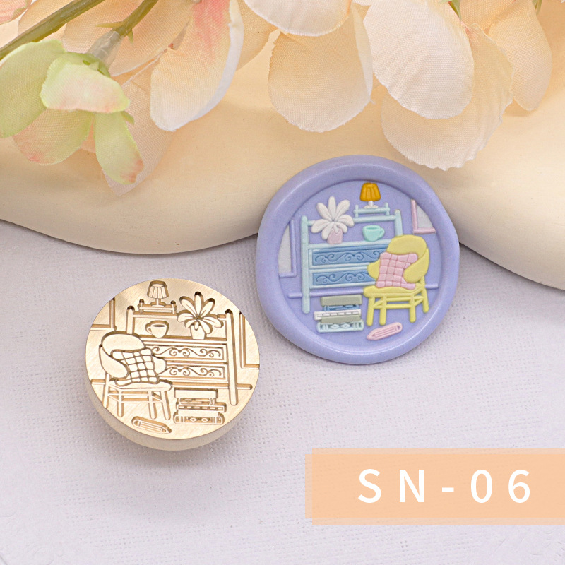 Original nuevo estilo fuego pintura sello serie interior cabeza regalo embalaje sobre cubierta cuento de hadas habitación casa caliente