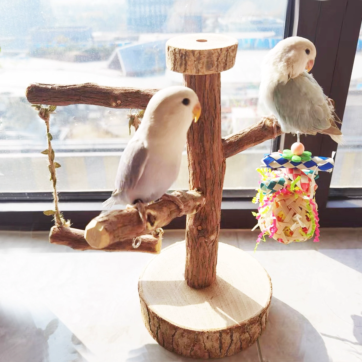 Птичья рама попугай столешница ветка ветка ветка ветка пион тигровая шкура станция столб маленький и средний птичий стеллаж игрушка качели