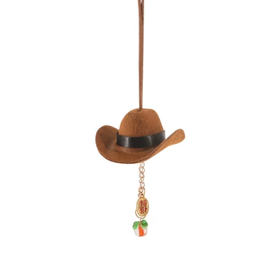 New Model, Car hanging - cowboy-hat-charm-brown-pendant-style