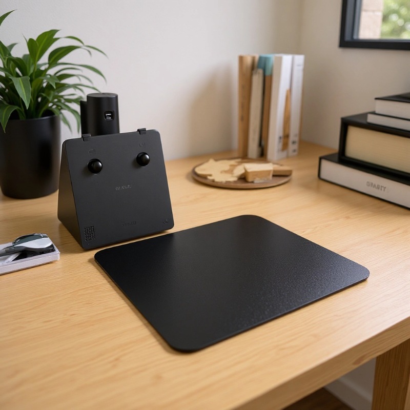 Pad de ratón negro puro para niños y niñas computadora de escritorio simple engrosado juego de mesa de teclado de computadora