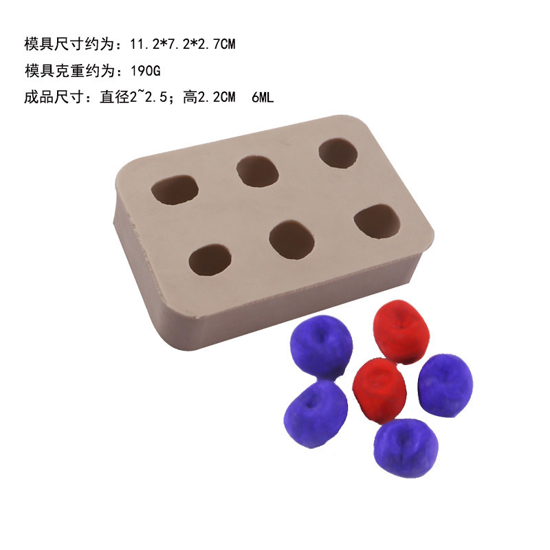 Fondant molde de silicona frambuesa Mora fruta decoración de la torta del molde de la torta DIY epoxi herramienta para hornear