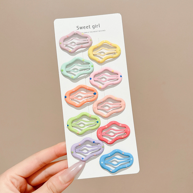 Horquilla de estrella colorida de dopamina, accesorio para el cabello para niños, horquilla con clip de flequillo lateral bonito para niñas, adorno para el cabello con clip BB.