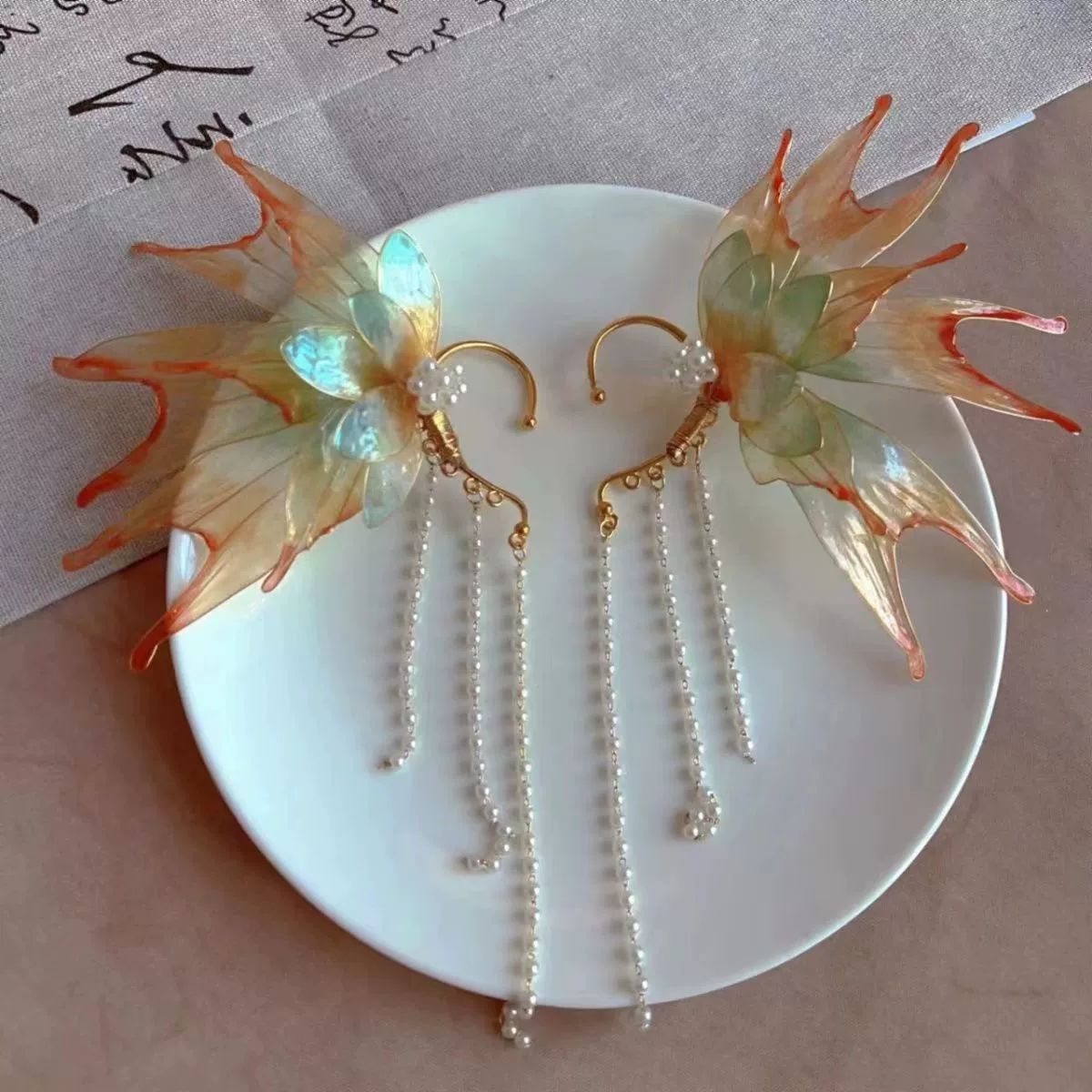 Супер сказочный эльф, рыба-бабочка, волосы в форме ушей