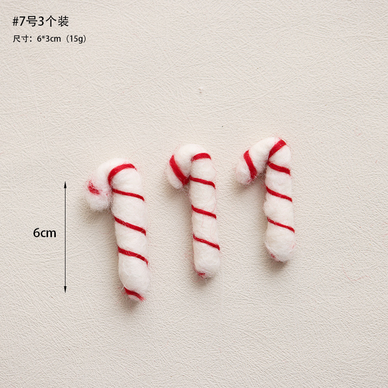 Navidad fieltro de lana decoración colgante accesorios DIY hechos a mano árbol de Navidad alce paquete de regalo pan de jengibre accesorios colgante hombre