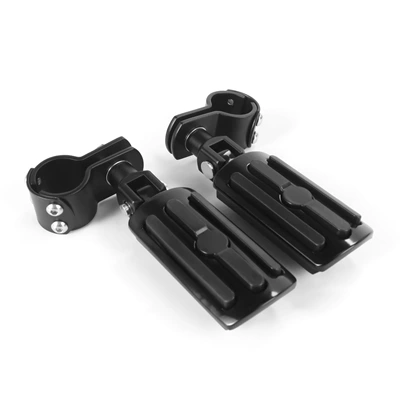 Footpeg Footstaple, Motorcycle pedals - 4-pedals-black-small-pedal-rings-black