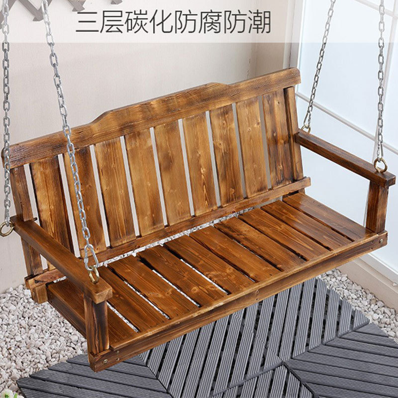 Anticorrosive Wood Swing Wooden Hanging Chair Outdoor Courtyard Solid Wood Cradle Garden Wood Rocking Chair Balcony Wooden Swing Anticorrosive Wood Swing Wooden Hanging Chair Outdoor Courtyard Solid Wood Cradle Garden Wood Rocking Chair Balcony Wooden Swing