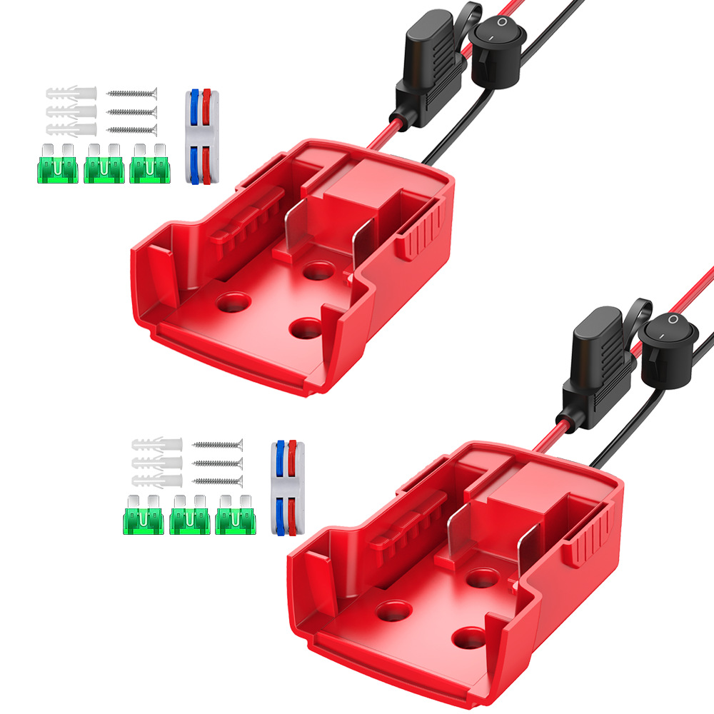 Milwaukee para batería de litio Miwage 18V DIY con adaptador de cable conector de adaptación de descarga externa