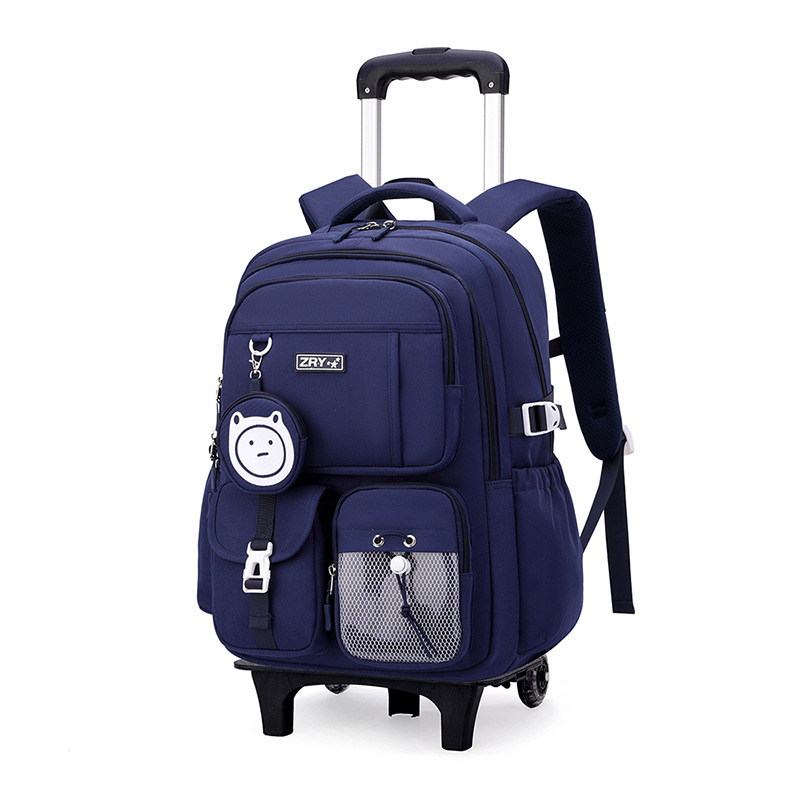 Nueva mochila de tirón para estudiantes de escuela primaria niñas 3 - 6 grados estudiantes de gran capacidad de moda mochila de tirón para estudiantes ligeros