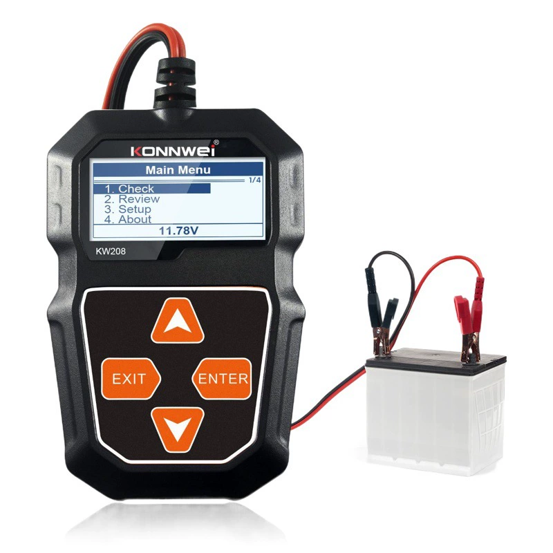 Amazon eBay AliExpress новый KONNWEI KW208 Автомобильный аккумуляторный аккумулятор детектор сопротивления