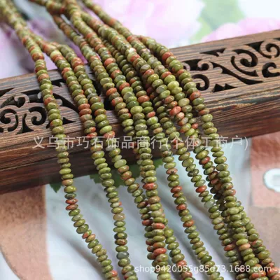 Powder Crystal Abacus Beads Picture | Zərgərlik ara hissələri - natural-flower-stone-24mm