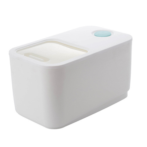 Japanese-style rice bucket for home use, 20-pound capacity, pest and moisture-proof kitchen rice storage tank, large-capacity sealed rice storage box