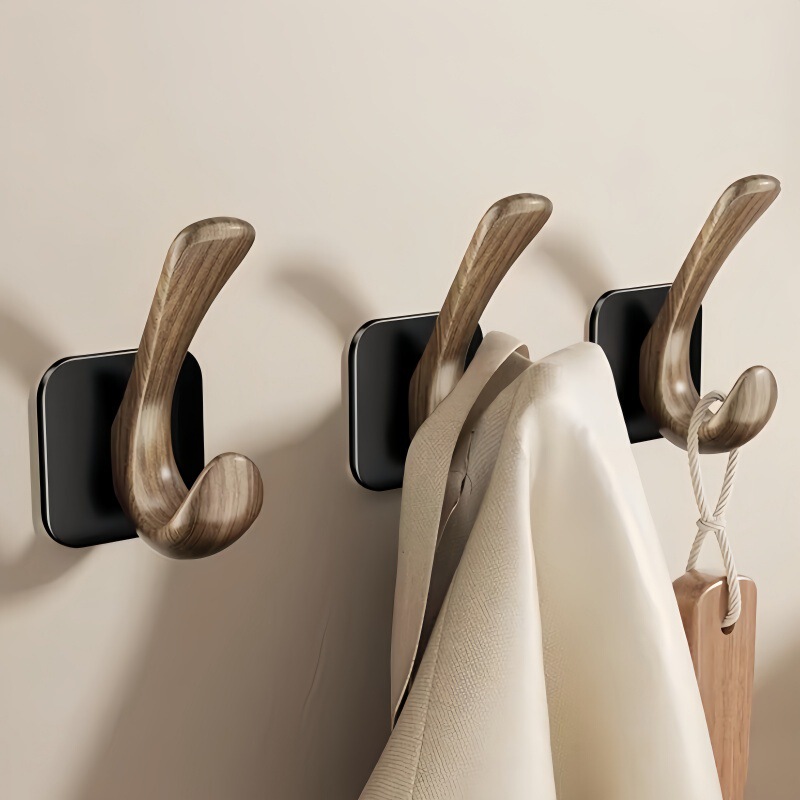 Cross-Border Water Transfer Printing Adhesive Wall Hook for Hanging Clothes, Single Hook, Strong Load-Bearing Cross-Border Water Transfer Printing Adhesive Wall Hook for Hanging Clothes, Single Hook, Strong Load-Bearing
