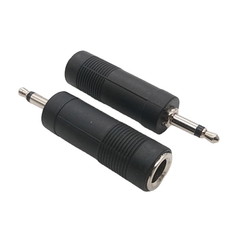 音频转换头 3.5插头6.35音频插座 3.5公转6.5母头转接头 单声道
