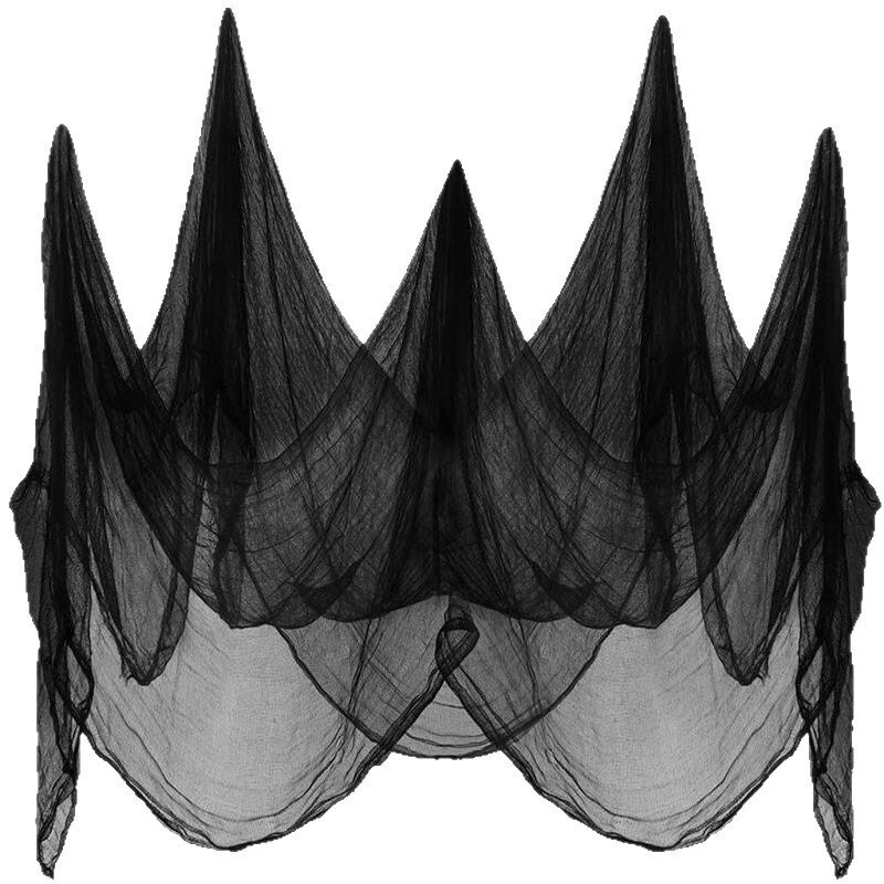 Halloween decorative gauze props, hanging fabric, multi-colored grid, holiday decoration supplies for setting up a haunted house Halloween decorative gauze props, hanging fabric, multi-colored grid, holiday decoration supplies for setting up a haunted house