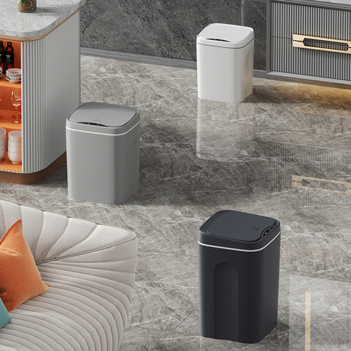 Creative smart trash can for home, hotel and office, contact-free, automatic induction bagging trash can for lazy people, cross-border