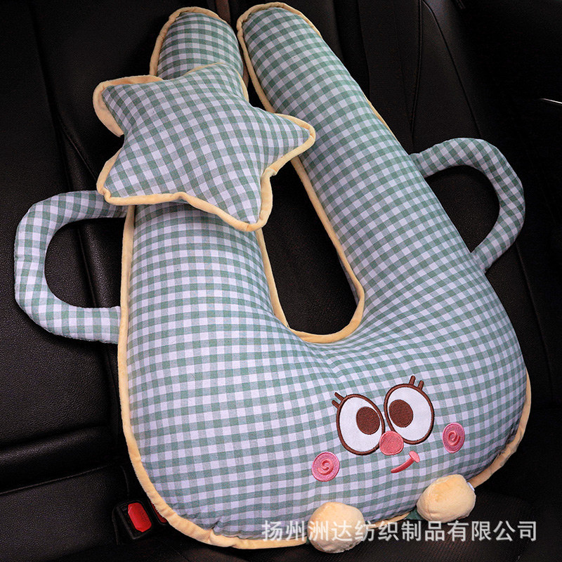 Almohada Cervical para Cinturón de Seguridad de Peluche Protector para Automóvil image 8