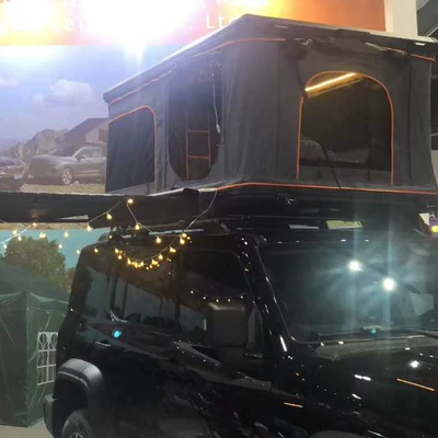 Family Camping Equipment Double-Layer Tent Folding Car Roof Tent Mountain Camping Canopy Tent Barbecue Sunshade Tent