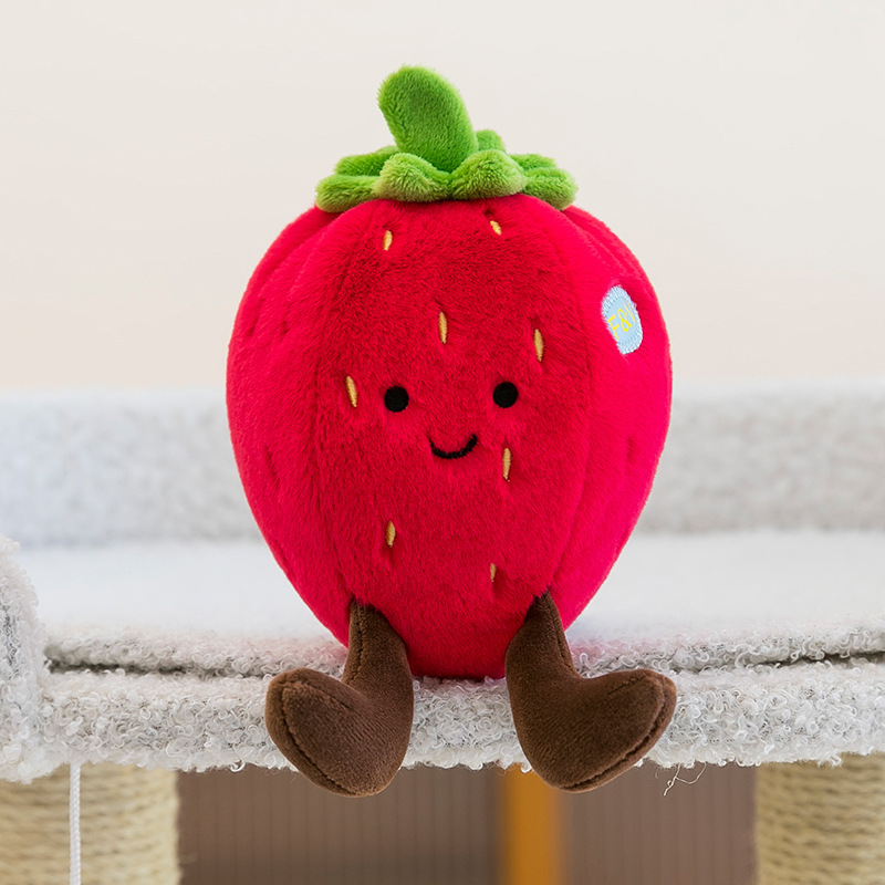かわいい果物と野菜のぬいぐるみニンジンナスキャッチャーマシン人形人形スーパーベジタブルストア人形ペンダント|undefined