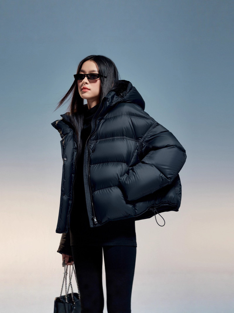[Estrellas idénticas] Nuevo puff hombre pequeño muestra alto invierno nuevo corto suelto delgado chaqueta de moda moda moda