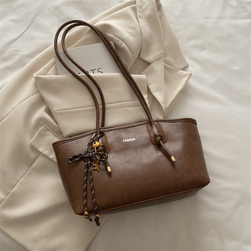 Bolsos de gran capacidad retro de alta textura damas 2024 nueva moda invierno viaje bolsa de hombro bolsa de mano