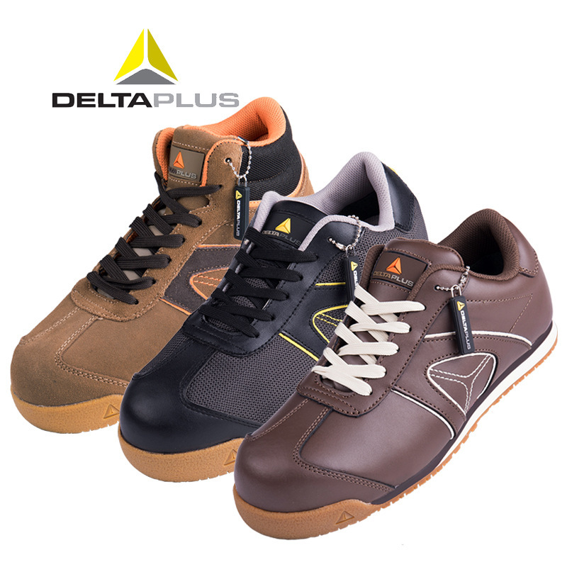 代尔塔安全鞋夏季透气轻便防砸防刺穿牛筋底休闲工作男士劳保鞋女