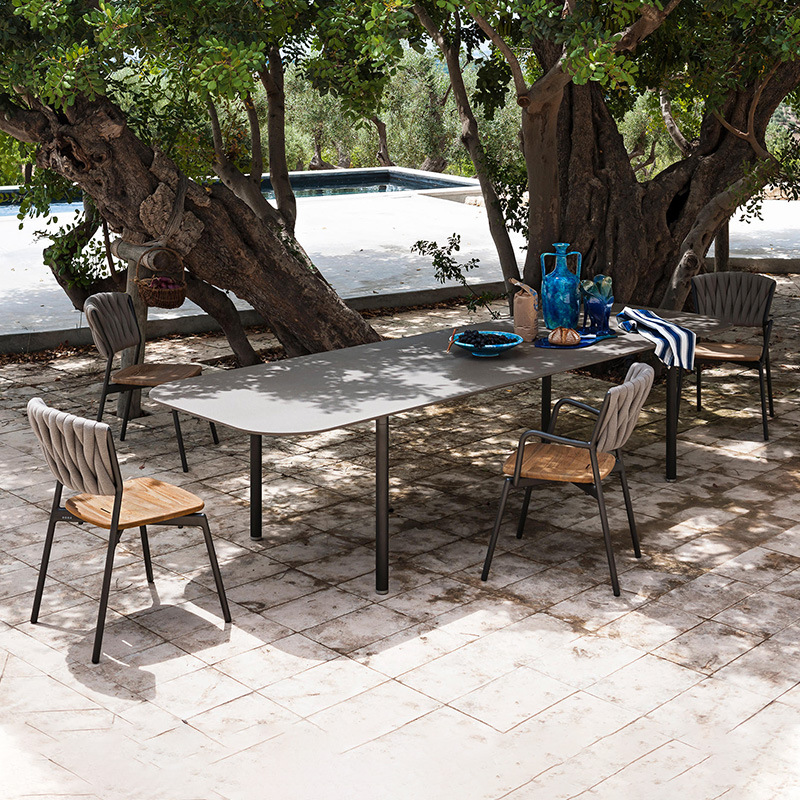 Al Aire Libre mesa y silla patio Villa jardín al aire libre balcón mesa de café Silla de ratán conjunto de tres piezas Internet celebridad ocio al aire libre silla combinación