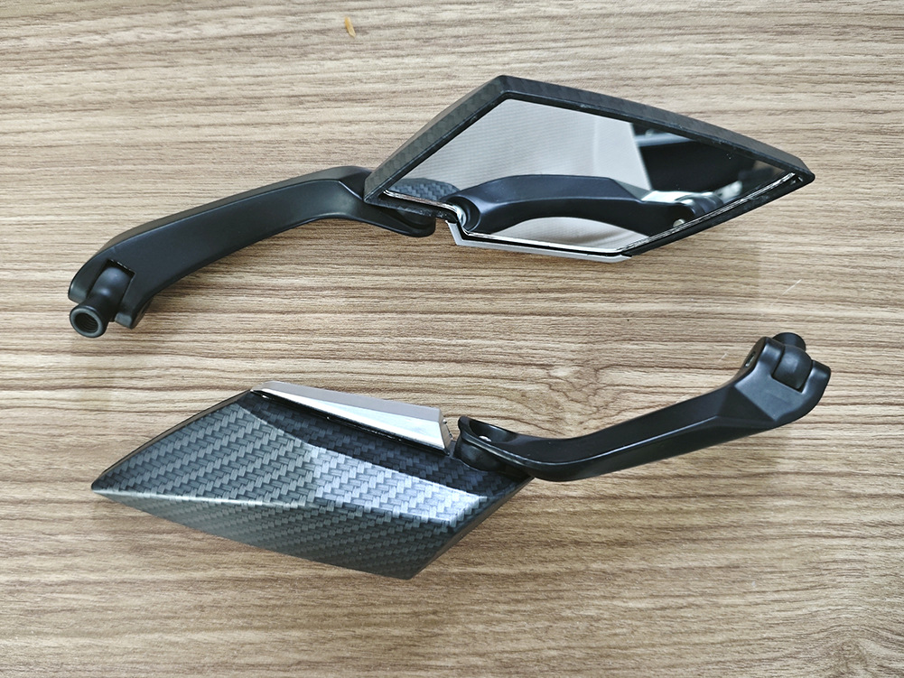 Cross-Border Motorcycle Electric Vehicle Rearview Mirror Modified Aluminum Rod Universal Reversing Rearview Mirror Reflective Mirror