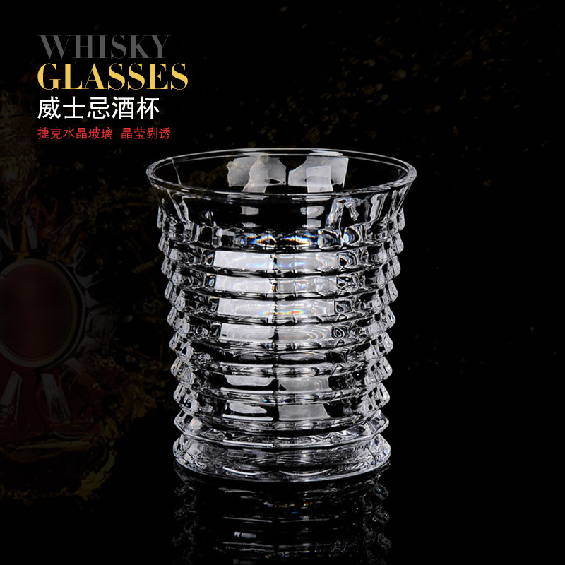 Vaso de vinos de Amazon suministro de vidrio de cristal creativo europeo Vaso de vinos de vinos de whisky de cerveza de bar