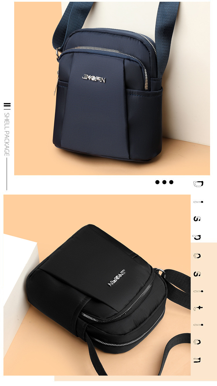 Modische vielseitige kleine Tasche Damenumhängetasche neues Nylon-Segeltuch-Täschchen Damen Geldbörse Handytasche Mini-Schultasche