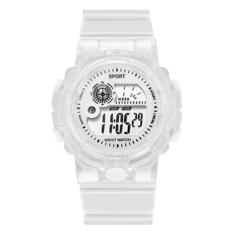 2023 unicornio reloj transparente para niños y niñas ins estudiante de alto aspecto estilo coreano simple reloj electrónico deportivo impermeable