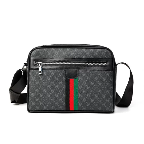 2026 New Men's Crossbody Bag, Fashionable Casual Commuter Trendy Shoulder Bag, Versatile Horizontal Style High-End Men's Bag Wholesale
