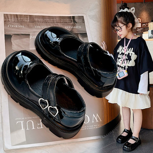 ŮͯƤЬ2025�����¿ͯ��ɫ�ݳ�ЬŮ����⹫��Ь�д�ͯ��Ь��