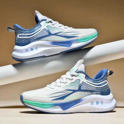 Men's Spring and Autumn Pre-Shipment Mesh Breathable Flat Running Shoes for Men, Casual Fashion Lightweight