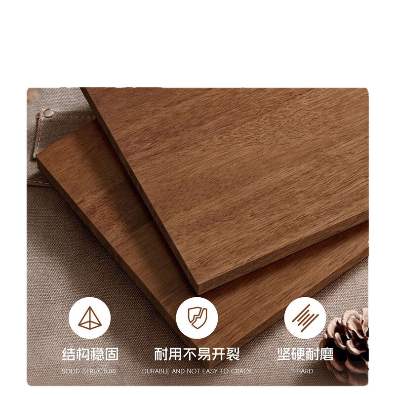 北欧实木餐桌椅组合家用胡桃木色长方形小户型简约出租房吃饭餐桌|undefined