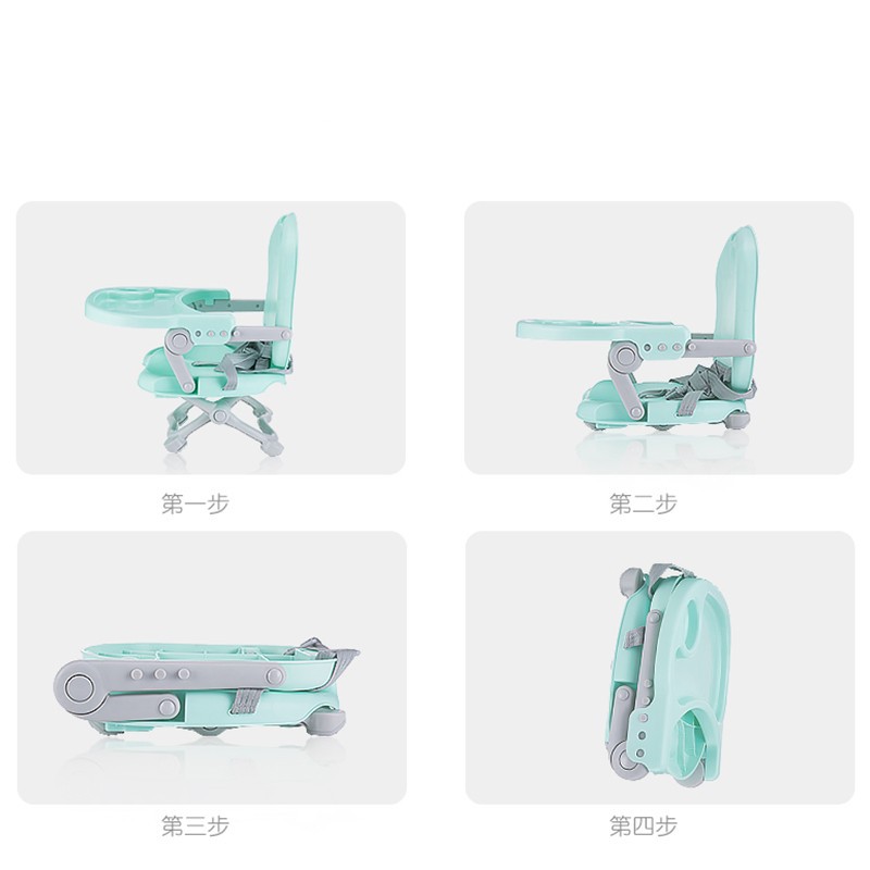Baby dining chair foldable and adjustable children's dining chair baby dining table and chair home portable reclining chair