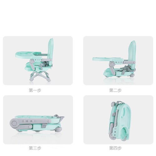 Baby dining chair foldable and adjustable children's dining chair baby dining table and chair home portable reclining chair