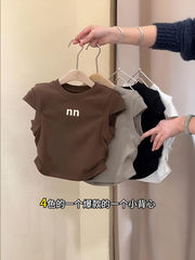 女童t恤春夏裝新款洋氣時尚女寶寶百搭兒童韓版時尚上衣0056A015