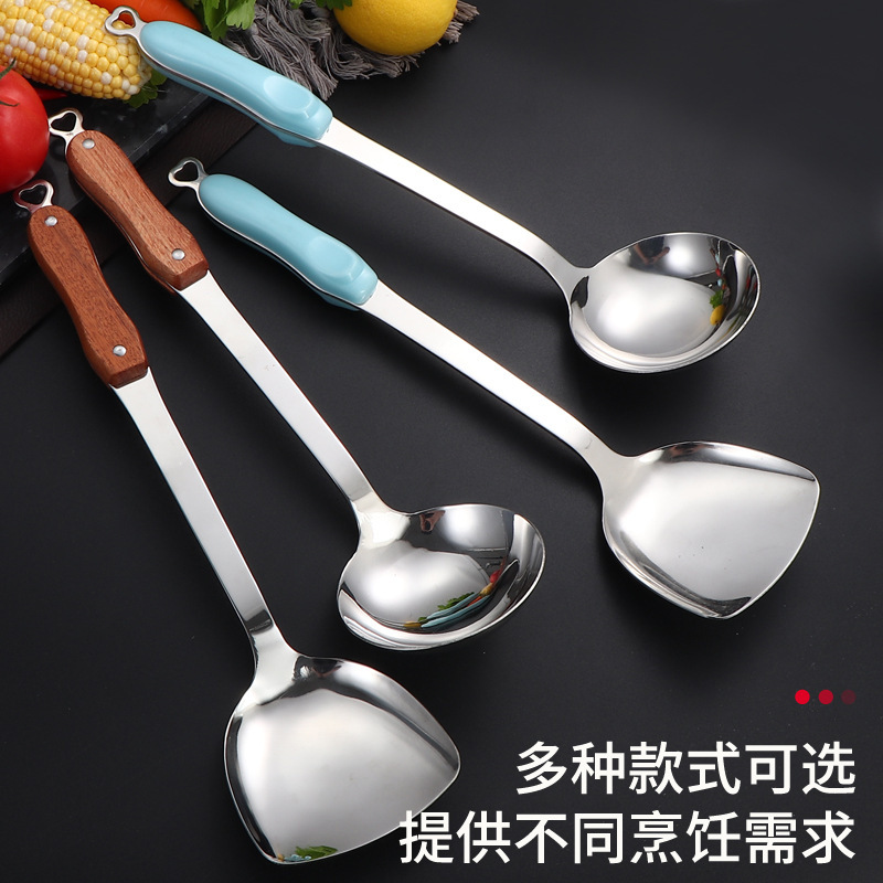 Nuevo acero inoxidable cucharas de cuchilla