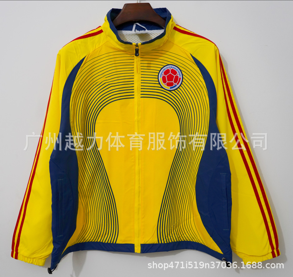 Chaqueta Bordada retro de manga larga y gruesa Manchester United Barcelona Inglaterra Brasil Real Madrid Liverpool image 34