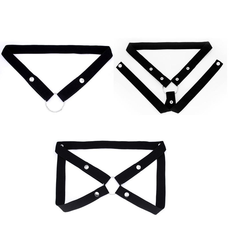 Chastity Lock Auxiliary Strap, Nylon Fixing Belt with Lifting Strap, White — detail image 11