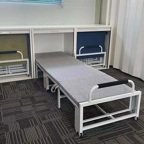 School Office Multi-functional Foldable Single Bed Simple Portable Nap Bed Home Cabinet-style Hidden Bed