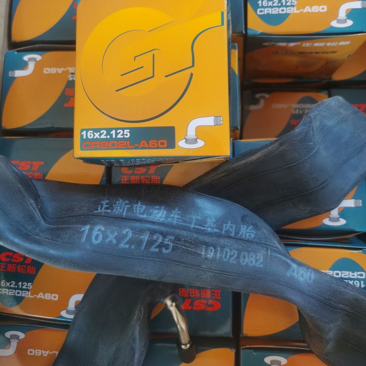 10 Pieces of Zhengxin Inner Tube Electric Bicycle Inner Tube 12/14/16/18/22×2.125/2.50 Butyl Rubber