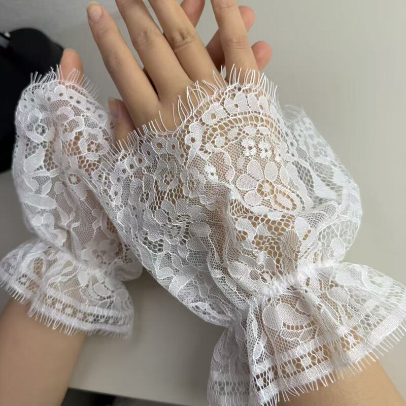 New Fashionable Lace Fake Sleeves, Mesh Short Style, Lightweight Women's Concealing Sleeves and Gloves, Cross-Border Manufacturer Wholesale New Fashionable Lace Fake Sleeves, Mesh Short Style, Lightweight Women's Concealing Sleeves and Gloves, Cross-Border Manufacturer Wholesale