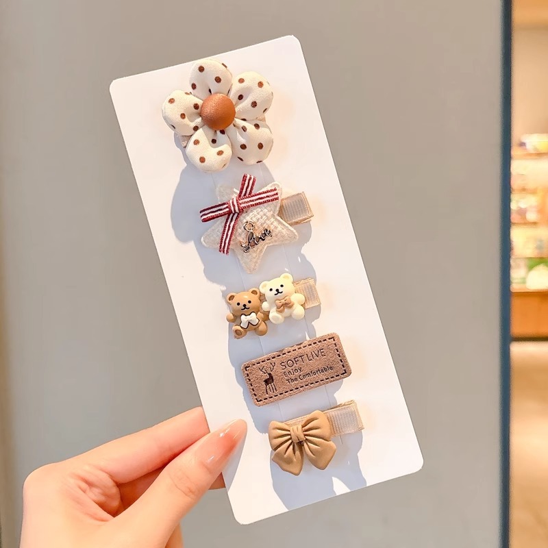 Clip para el cabello de bebé niñita no daña la tarjeta de cabello para niños adorable clip de cabello de mar de supercabel