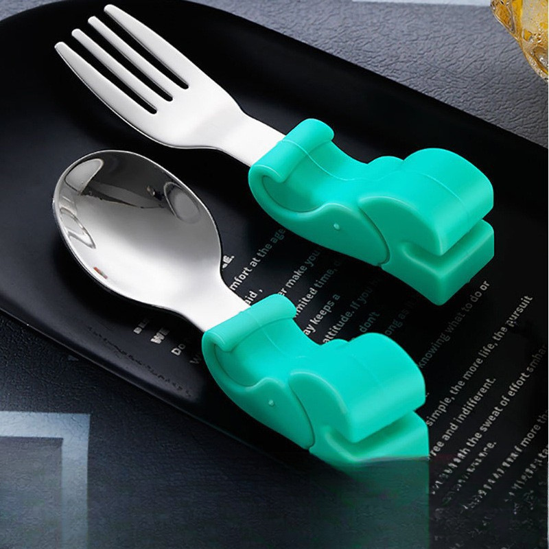 Children's tableware for training for food stainless steel