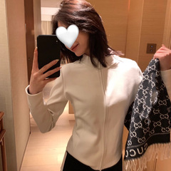 高品质经典款石墨烯小蛮腰卫衣外套新款百搭立领长袖上衣修身显瘦